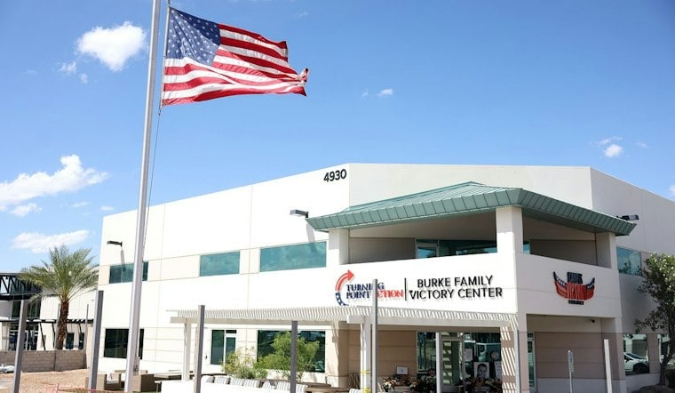 Charlie Kirk Statue Defaced With Red Paint Outside Phoenix TPUSA HQ Days After Unveiling