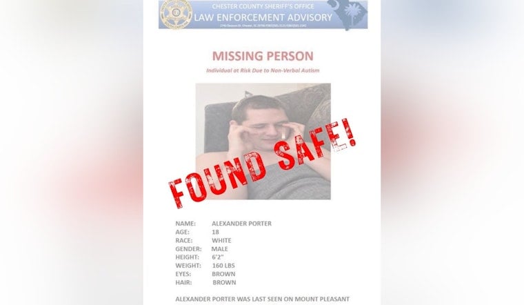 Chester Teen With Non-Verbal Autism Missing Since Dawn, Deputies Launch K9 and Drone Hunt