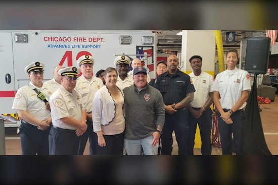 Chicago Fire Department Hosts Emotional Reunion of Cancer Survivor and Her Bone Marrow Donor