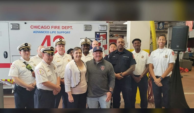 Chicago Fire Department Hosts Emotional Reunion of Cancer Survivor and Her Bone Marrow Donor
