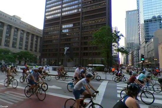 Chicagohenge Lights Up Downtown Streets Tuesday as Equinox Hits Chicago