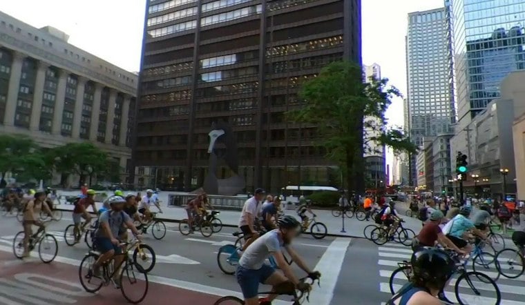 Chicagohenge Lights Up Downtown Streets Tuesday as Equinox Hits Chicago