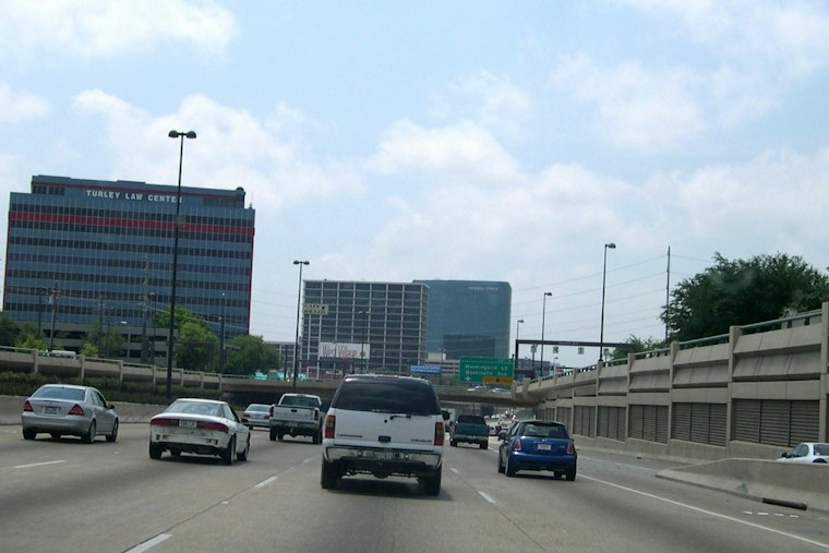 Concrete Chunks Rain Onto Dallas Central Expressway From Lovers Lane Overpass