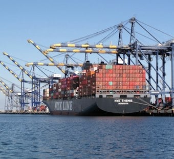 Containers Plunge Into Water at Port of LA's Berth 302, No Injuries Reported