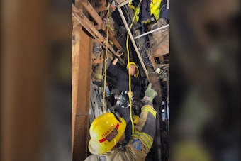 Crane Operator Trapped 12 Feet Up After Cab Falls at West Valley Warehouse