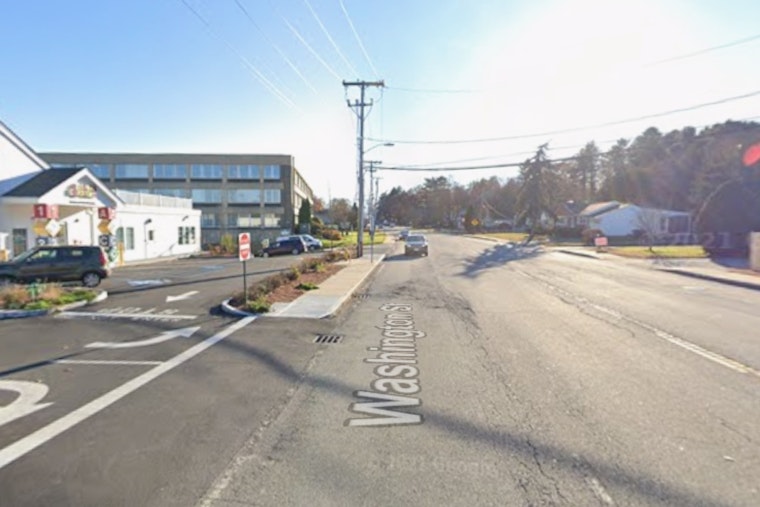 Crash Shuts Down Dedham's Washington Street