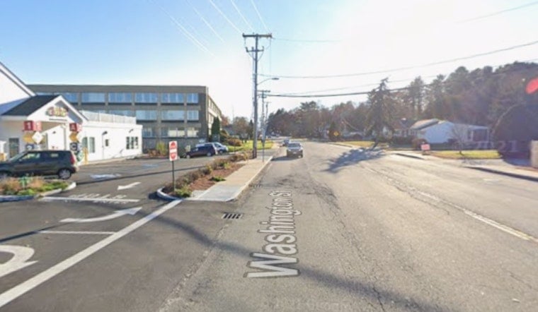 Crash Shuts Down Dedham's Washington Street