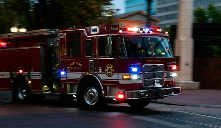 Crews Respond to Reports of Apartment Building Fire in Portland's Oldtown