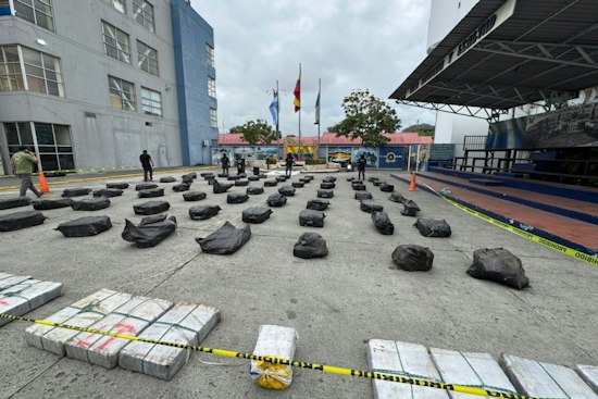 DEA-Led Raid Off Ecuador Nets 3,284 Kilos of Cocaine, Four Arrests