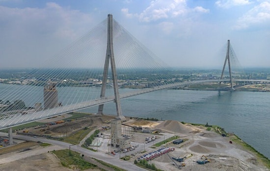Detroit Couple Treks 1.8 Miles Uphill In Wedding Attire For Gordie Howe Bridge Photos