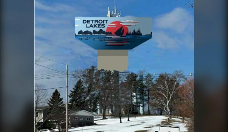 Detroit Lakes Raises 127-Foot Water Tower Set To Hold 1.5 Million Gallons