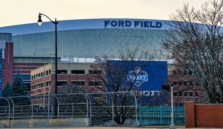 Detroit Lions Players, Roary Storm Belleville School to Cheer On Young Readers