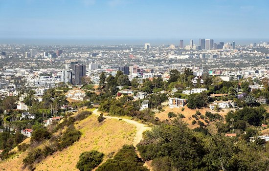 Downtown LA Marine Layer As Warmer Weather Builds