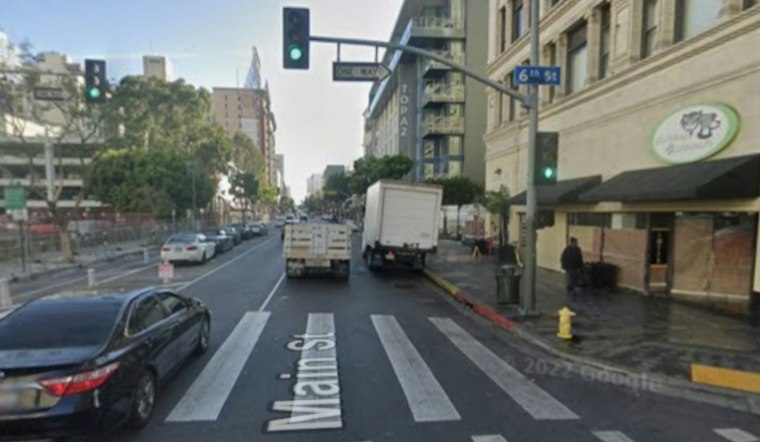 Driver Pins Man Between Cars in DTLA, LAPD Calls It Intentional Killing