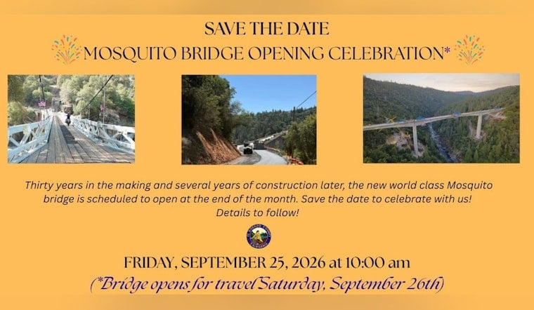 El Dorado County Swaps 1939 One-Lane Bridge for $102M Span Over American River