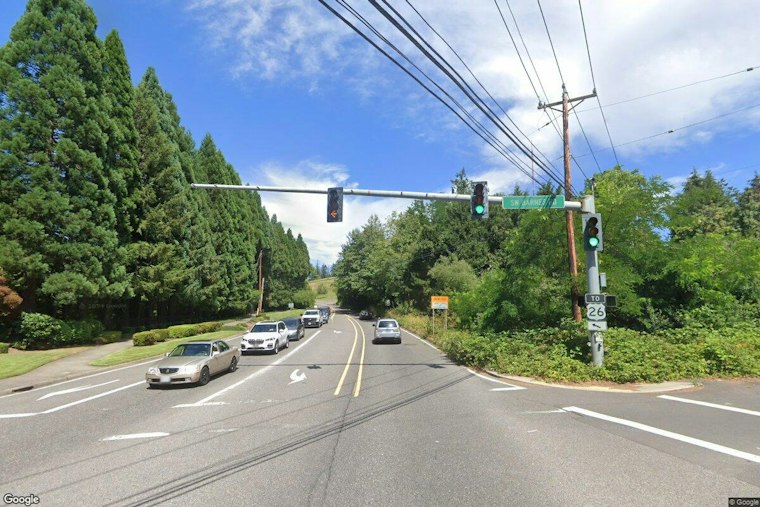 Fatal Crash and Fire Shuts Down West Burnside Street Near Barnes Road