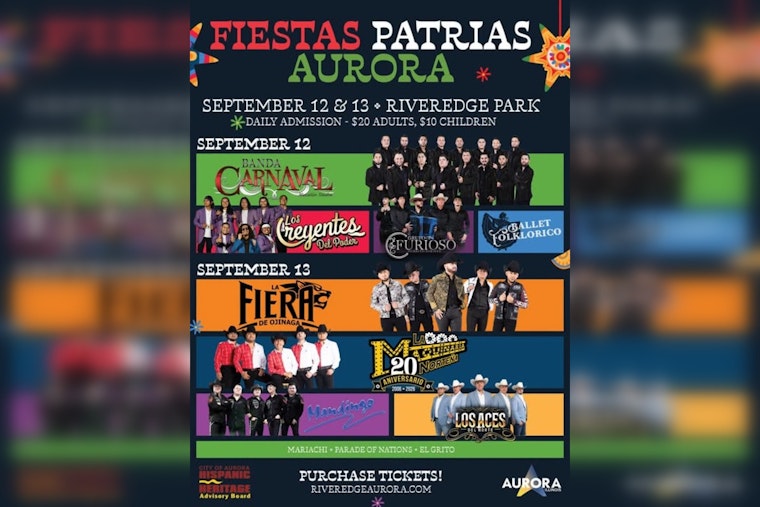 Fiestas Patrias Returns to Aurora's Newly Expanded RiverEdge Park Sept 12-13