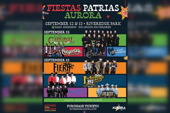 Fiestas Patrias Returns to Aurora's Newly Expanded RiverEdge Park Sept 12-13