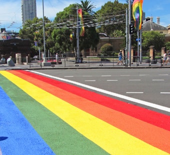 Five Points Unveils $130,000 Mural After State Erased Rainbow Crosswalk