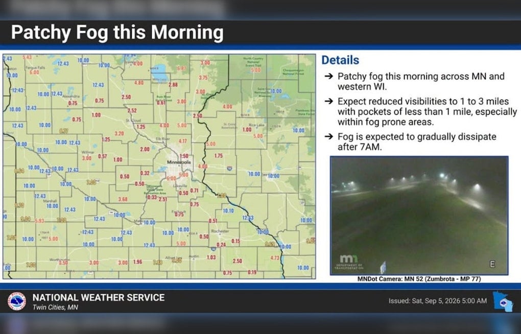 Fog Lifts, Thunder Hits: Minneapolis Faces Stormy Labor Day Stretch