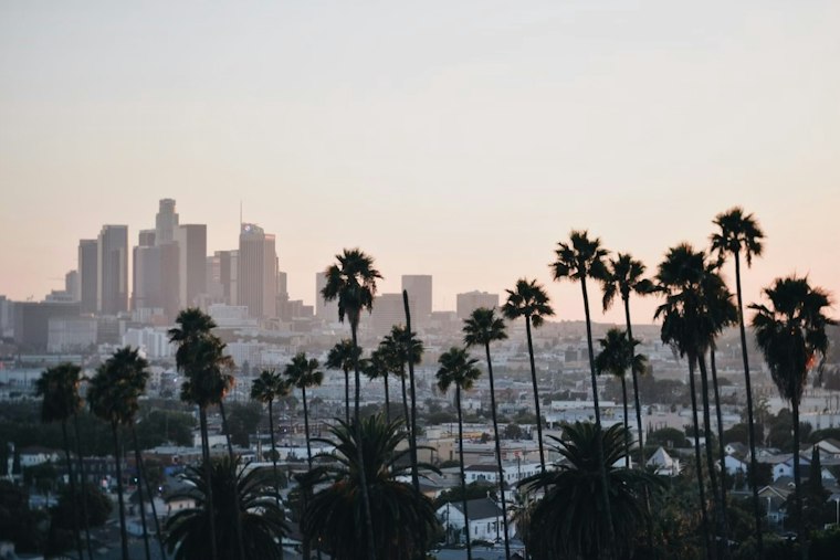 Foggy Downtown LA Morning Sets Stage for Sunny Weekend Warmup