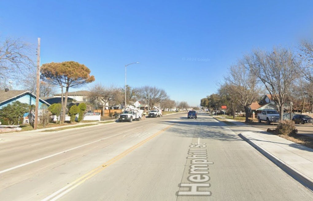 Fort Worth's Hemphill Street Plan Restores Five Lanes, Cuts Bike Lanes South of Allen