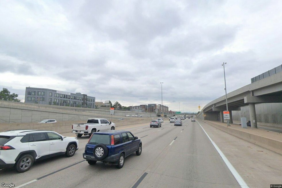 Four-Car Rollover Snarls Southbound I-25 Near 20th Street in Denver