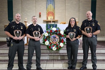 Four Harrison Township Deputies Honored After Burning-Car Response