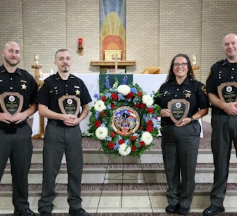 Four Harrison Township Deputies Honored After Burning-Car Response