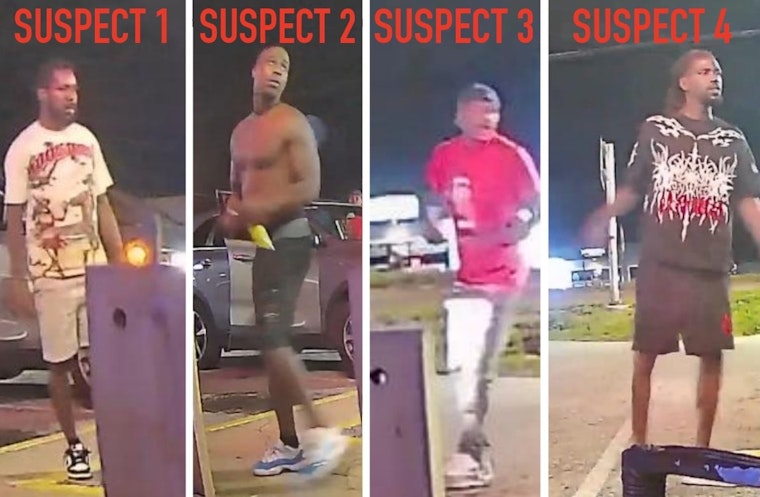 Four Men Sought In Hudson Aggravated Battery, Sped Off In Gray SUV