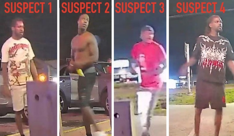 Four Men Sought In Hudson Aggravated Battery, Sped Off In Gray SUV