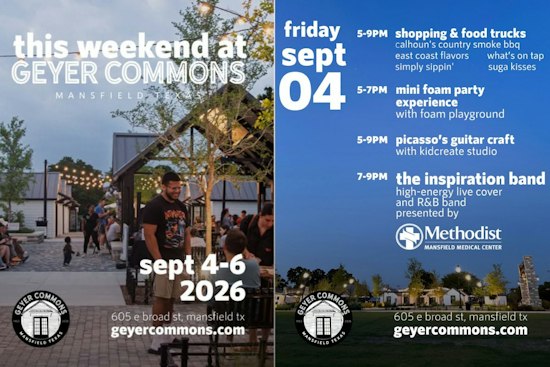 Geyer Commons Fall Cottage Market Returns to Mansfield With Foam Parties, Live Bands