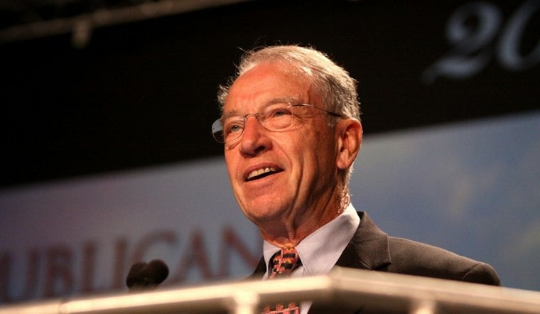 Grassley, 93, Warns Iowans a Democratic Governor Could Pick His Senate Heir
