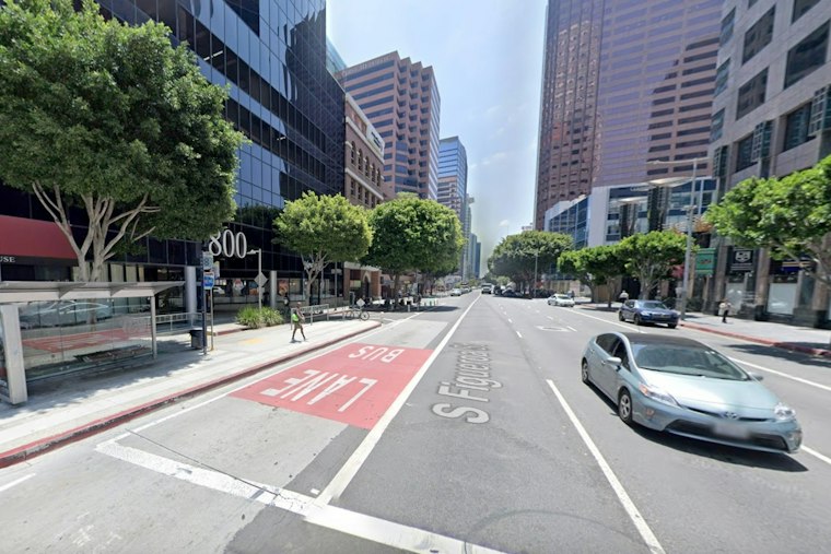 Gunman Exits Car, Opens Fire on Figueroa Street, Wounding Bystander in DTLA