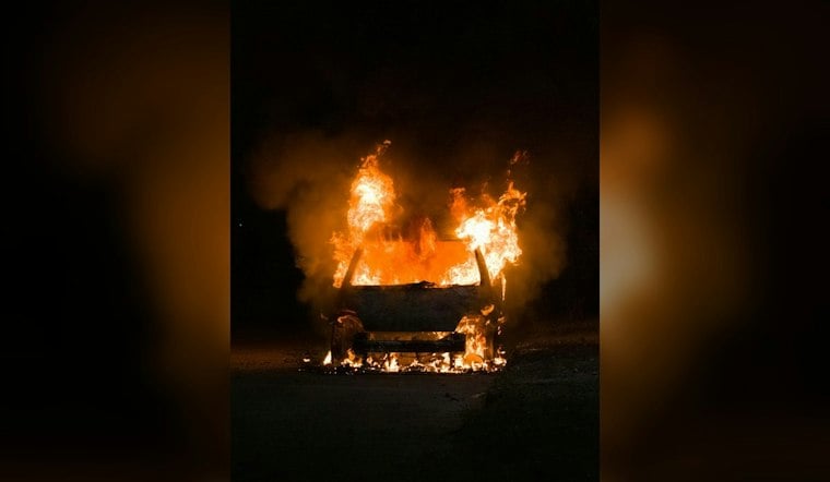 Harwich Bystander Pulls Two From Burning Car Before Flames Engulf It