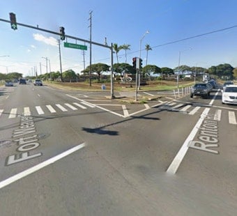 Helmetless Ewa Beach Moped Rider, 57, Critical After Red-Light Crash