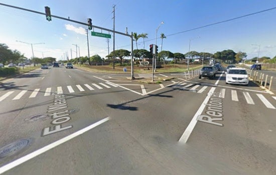 Helmetless Ewa Beach Moped Rider, 57, Critical After Red-Light Crash