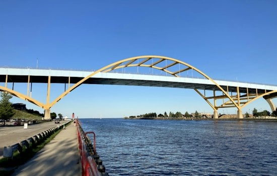 Hoan Bridge Glows Gold Thursday as Milwaukee Marks Childhood Cancer Month