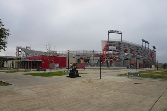 Houston Cougars Roll Onto TDECU Turf in a Red Cadillac SLAB, Fans Go Wild