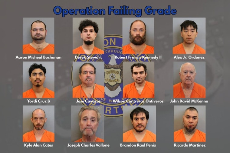 Houston Police Charge 12 Men In Child Porn Sting Dubbed Operation Failing Grade