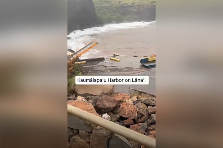 Hurricane Lowell Shuts Down Lānaʻi's Only Cargo Harbor, Stranding 3,400 Residents