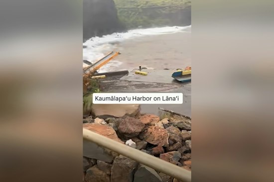 Hurricane Lowell Shuts Down Lānaʻi's Only Cargo Harbor, Stranding 3,400 Residents