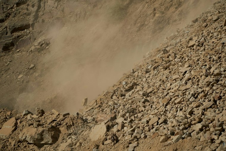Hurricane Polo's Waves Trigger Rockslide at Laguna Beach's Agate Street Bluff
