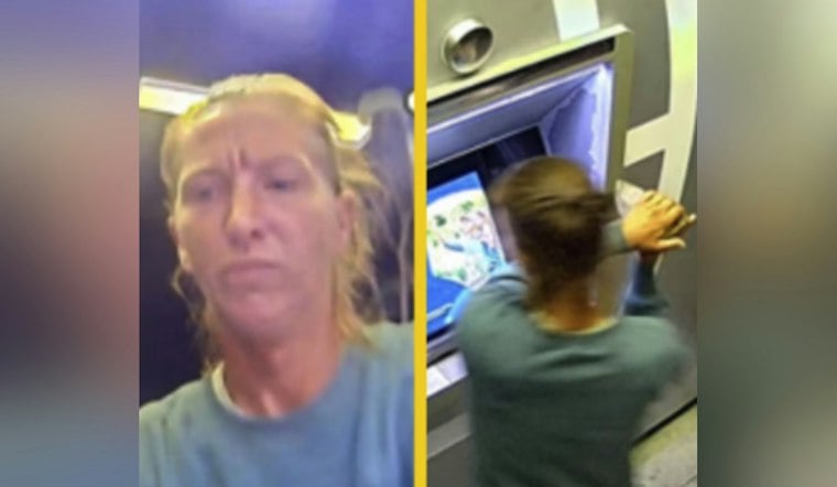 Jacksonville Police Hunt Woman Who Smashed ATM With Concrete Chunk