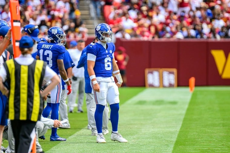 Jaxson Dart's Knee Injury Under Evaluation, Giants Await QB Decision