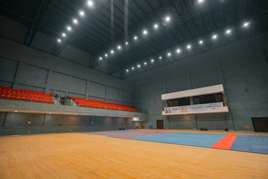 Jennings High Gym Gets Jumbotron, New Floor After Winter Flood Shut School Down