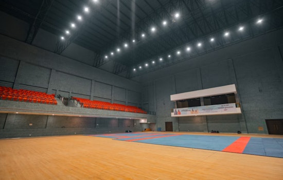 Jennings High Gym Gets Jumbotron, New Floor After Winter Flood Shut School Down