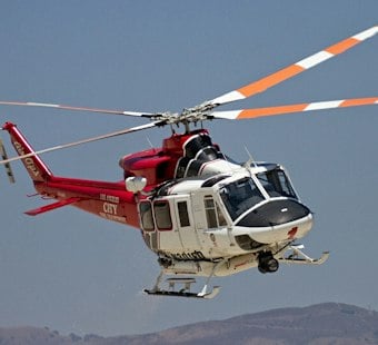 LAFD Hoists Hiker From Studio City Trail