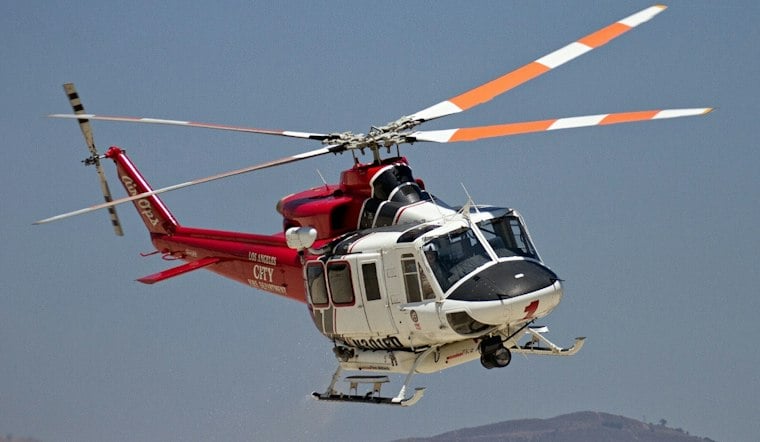 LAFD Hoists Hiker From Studio City Trail