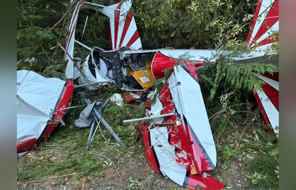 Lake Stevens Biplane Crashes Into Backyard, Narrowly Misses Family and Propane Tank